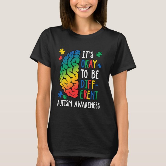 Camiseta Tudo Bem Ser Diferente Mês de Conscientização do A (Frente)