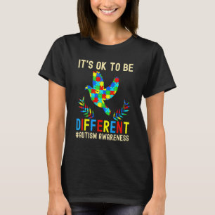 Camiseta Tudo Bem Ser Diferente Pombo de Conscientização do