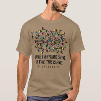 Camiseta Tudo bem, sou Bela Luz de Natal Professor Xmas