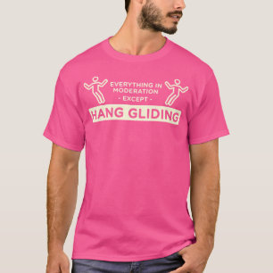 Camiseta Tudo Com Moderação Exceto Voar De Asa Delta