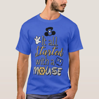 Camiseta Tudo começou com um mouse