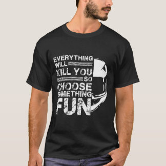 Camiseta Tudo de Moto Motocicleta Você Vai Fazer Roda