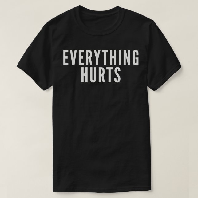 Camiseta Tudo Dói (Frente do Design)