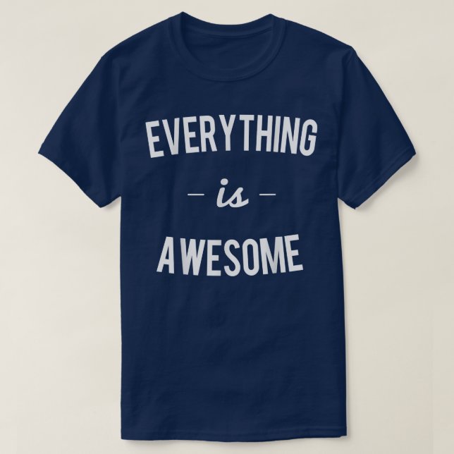 Camiseta Tudo é incrível (Frente do Design)