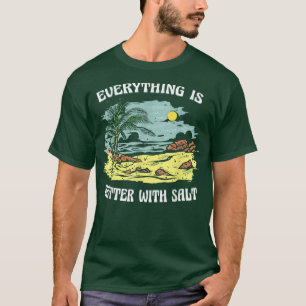 CAMISETA TUDO É MELHOR COM A BEA DE COMIDA DE COZINHA DE SA