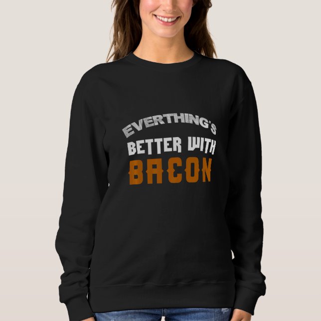 Camiseta Tudo É Melhor Com Bacon (Frente)