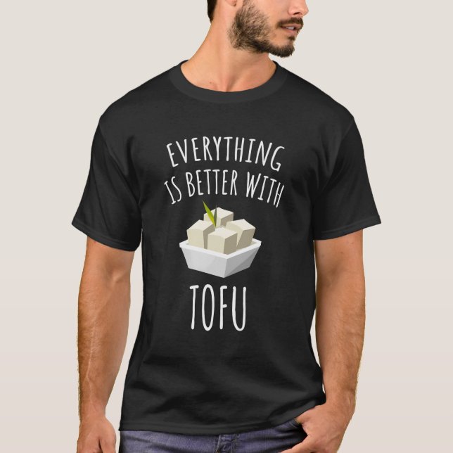 Camiseta Tudo É Melhor Com Tofu (Frente)