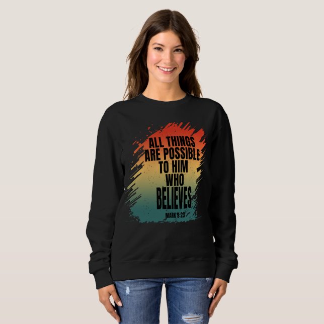 CAMISETA TUDO É POSSÍVEL ÀQUELE QUE CRÊ (Frente Completa)
