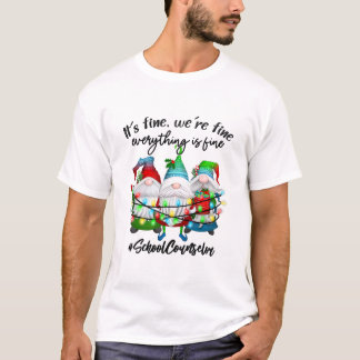Camiseta Tudo É Um Bom Conselheiro Da Escola No Natal