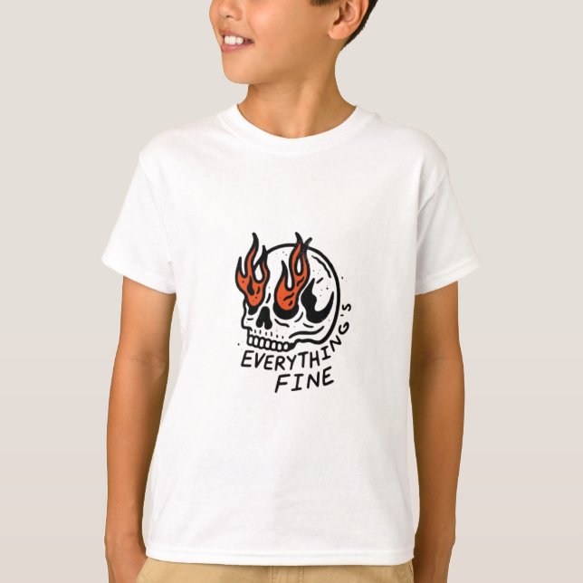 Camiseta Tudo é um crânio fino (Frente)