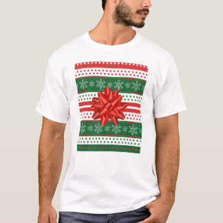 Camiseta Tudo embalado no papel de Natal