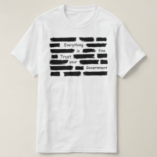 Camiseta tudo está bem confie no seu governo