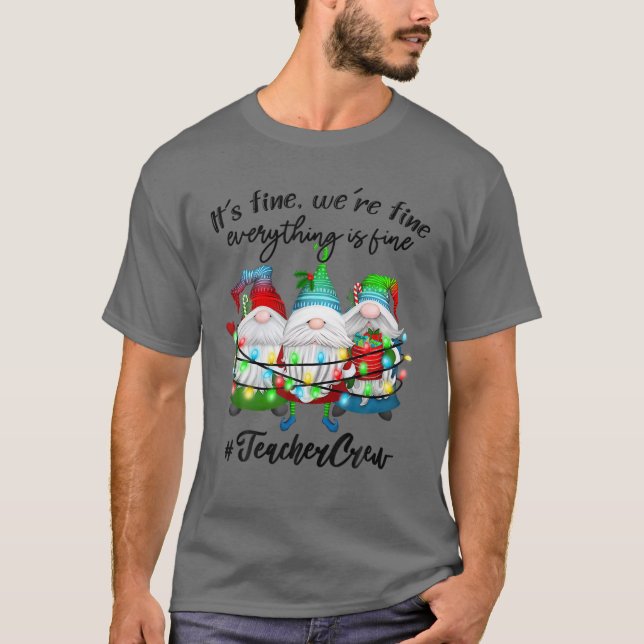 Camiseta Tudo Está Bem Professor Feliz Natal Gn Natal (Frente)