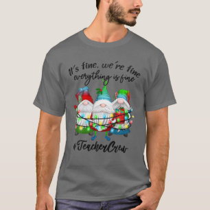 Camiseta Tudo Está Bem Professor Feliz Natal Xmas Gn