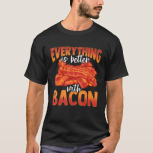 Camiseta Tudo Fica Melhor Com Bacon Chef Incrível Homem