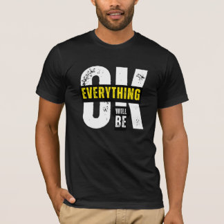 Camiseta Tudo ficará bem - citação inspiradora