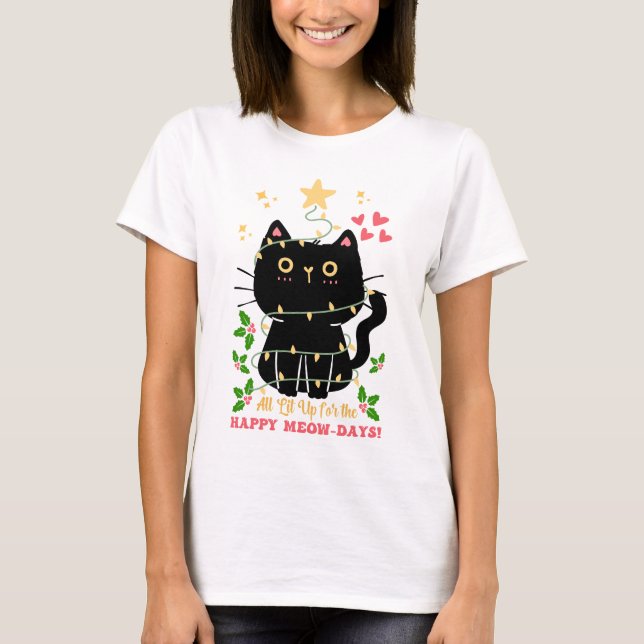 Camiseta Tudo iluminado para feliz dia de vaca (Frente)