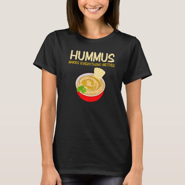 Camiseta Tudo Melhor Vegan Dip Comida Hummus (Frente)