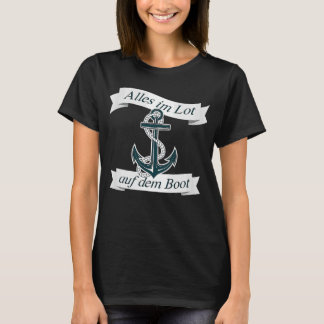 Camiseta Tudo no terreno do barco para o capitão e