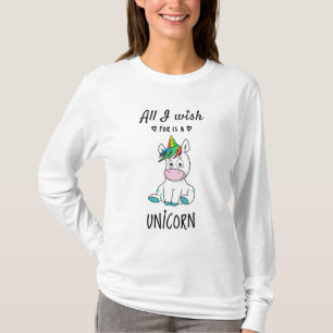 Camiseta Tudo o que desejo é um Unicórnio