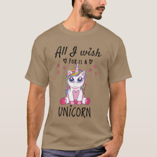 Camiseta Tudo o que desejo é um Unicórnio