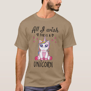 Camiseta Tudo o que desejo é um Unicórnio