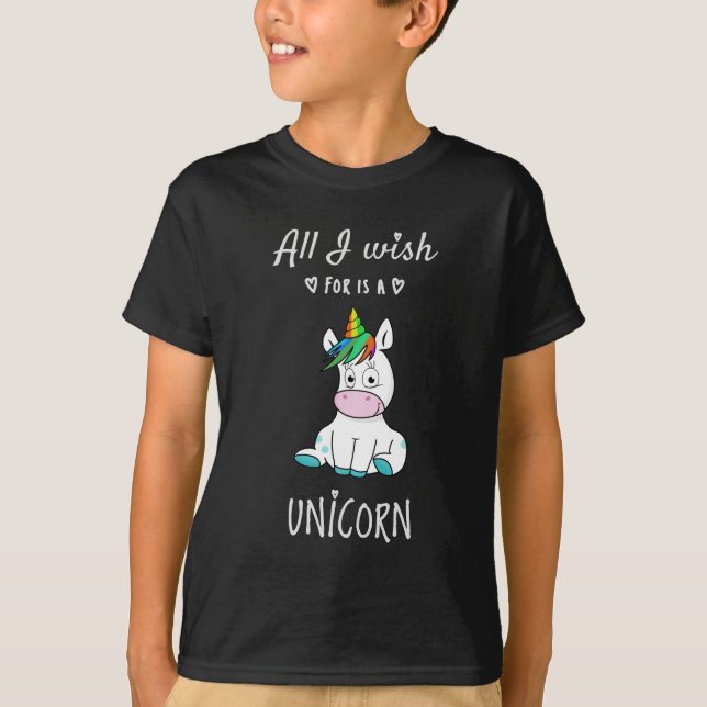Camiseta Tudo o que desejo é um Unicórnio (Frente)
