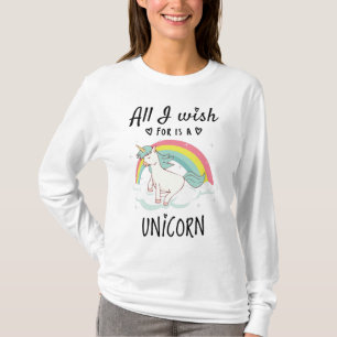 Camiseta Tudo o que desejo é um Unicórnio