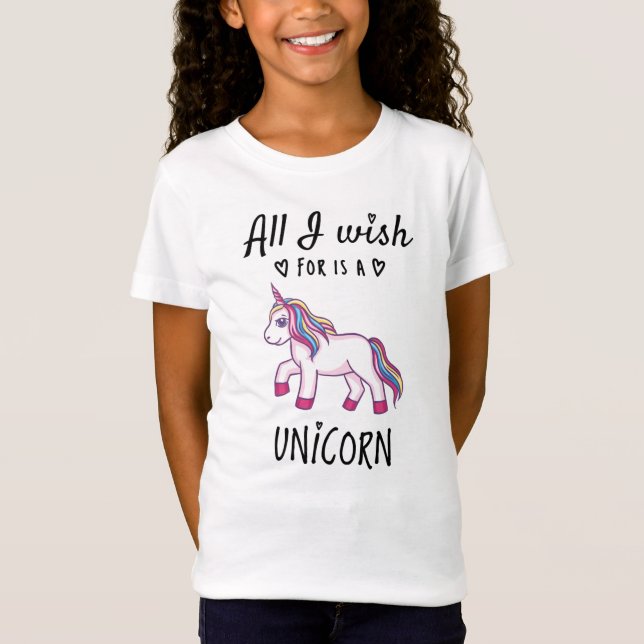 Camiseta Tudo o que desejo é um Unicórnio (Frente)