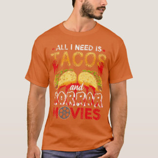 Camiseta Tudo o que eu preciso é Isacos e filmes de terror