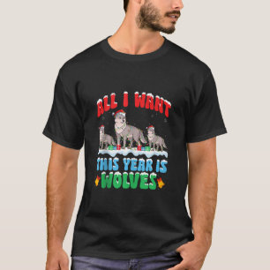 Camiseta Tudo o que eu quero este ano é que o Lobo Veste a