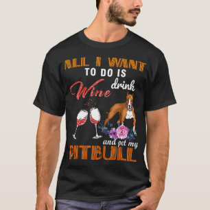 Camiseta Tudo o que eu quero fazer é beber vinho e acaricia