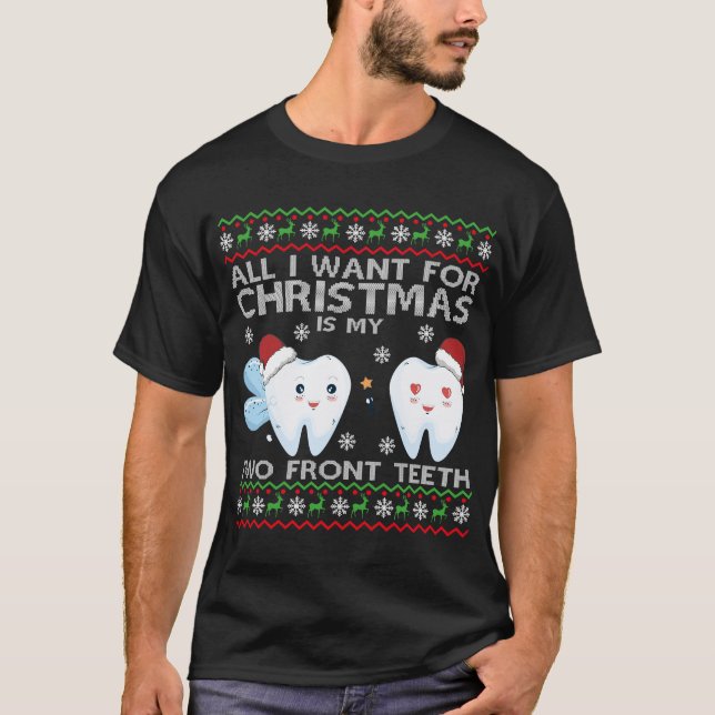 Camiseta Tudo o que eu quero no Natal é a minha diversão de (Frente)