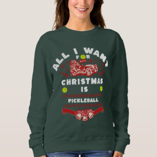 Camiseta Tudo o que eu quero no Natal é Pickleball Ugly