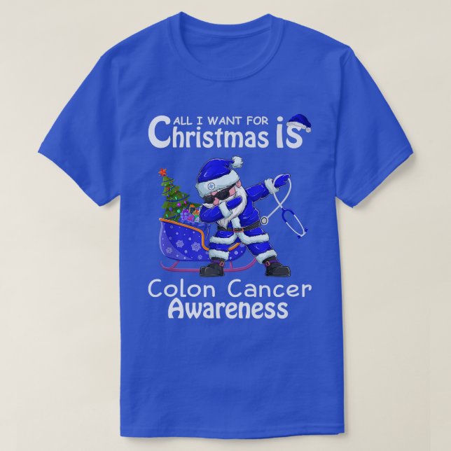 Camiseta Tudo o que eu quero no Natal é puro para Cancer de (Frente do Design)