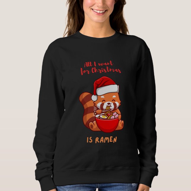 Camiseta Tudo o que eu quero no Natal é Ramen (Frente)