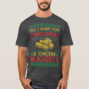 Camiseta Tudo O Que Eu Quero Para O Natal É Nuggets De Fra