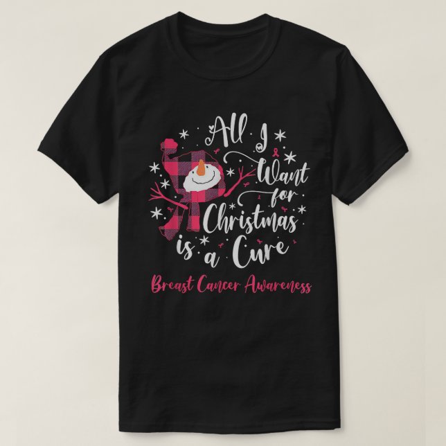 Camiseta Tudo O Que Eu Quero Para O Natal É Um Cancer De Ma (Frente do Design)