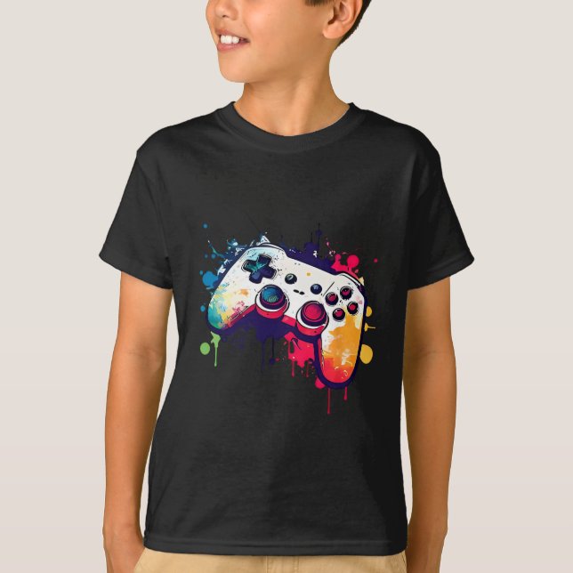 Camiseta Tudo O Que O Controlador De Vídeo De Jogos Me Dá (Frente)