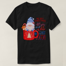 Camiseta TUDO O QUE PRECISAS É AMOR E CACAU QUENTE, UM Nata