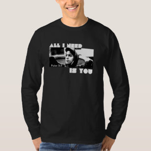 Camiseta TUDO O QUE PRECISO É DE VOCÊ JESUS! Música culto!