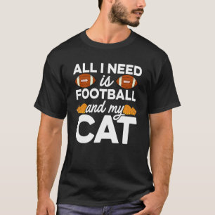 Camiseta Tudo O Que Preciso É Futebol E Meu Gato Animais De