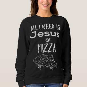 Camiseta Tudo o que preciso é Jesus e Pizza