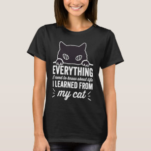 Camiseta Tudo o que Preciso Saber Sobre a Vida Eu Aprendi c
