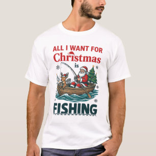 Camiseta Tudo O Que Queremos No Natal É Barco De Renas De P