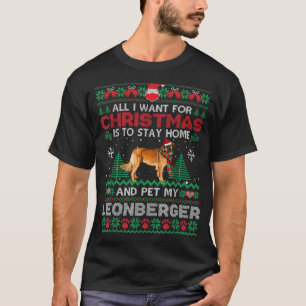 Camiseta Tudo O Que Quero É Ficar Em Casa E Colocar Meu Leo