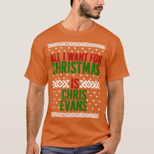 Camiseta Tudo O Que Quero É O Natal Do Chris Evans