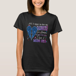 Camiseta Tudo O Que Quero É Que Minha Filha Mora No Céu, Me