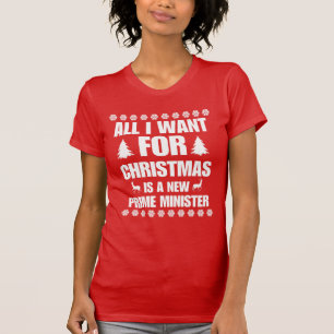 Camiseta Tudo O Que Quero É Um Novo Primeiro-Ministro