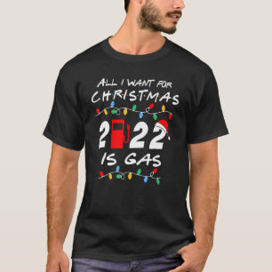 Camiseta Tudo O Que Quero No Natal É Luzes De Gás Xmas Paja